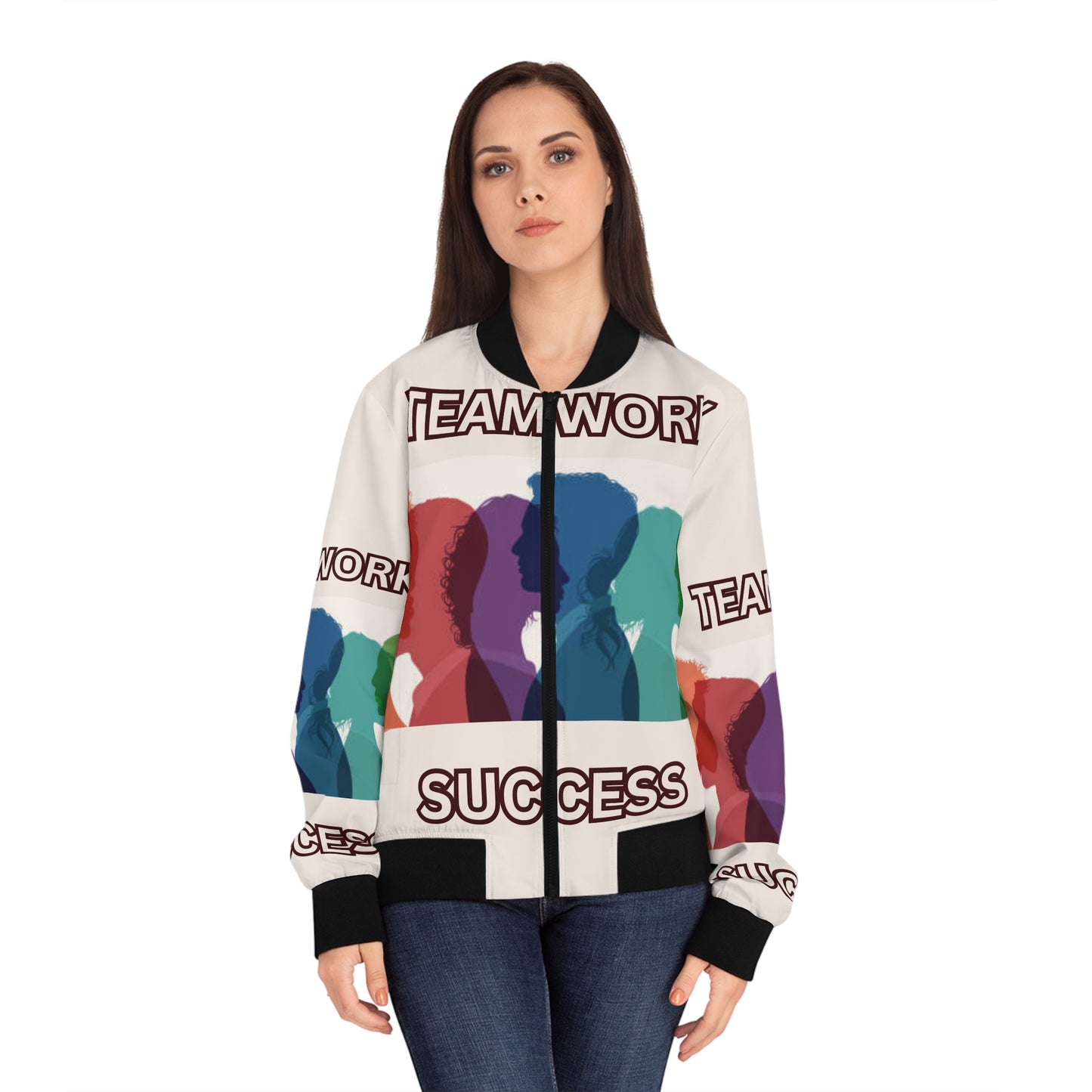 TEAMWORK SUCCESS Women's Bomber Jacket (S-2XL) (for groups or events)