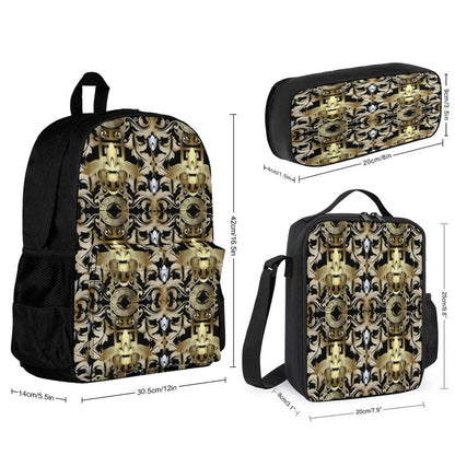 Set of 3 Bags (Shoulder Bag Lunch Bag & Pencil Pouch)