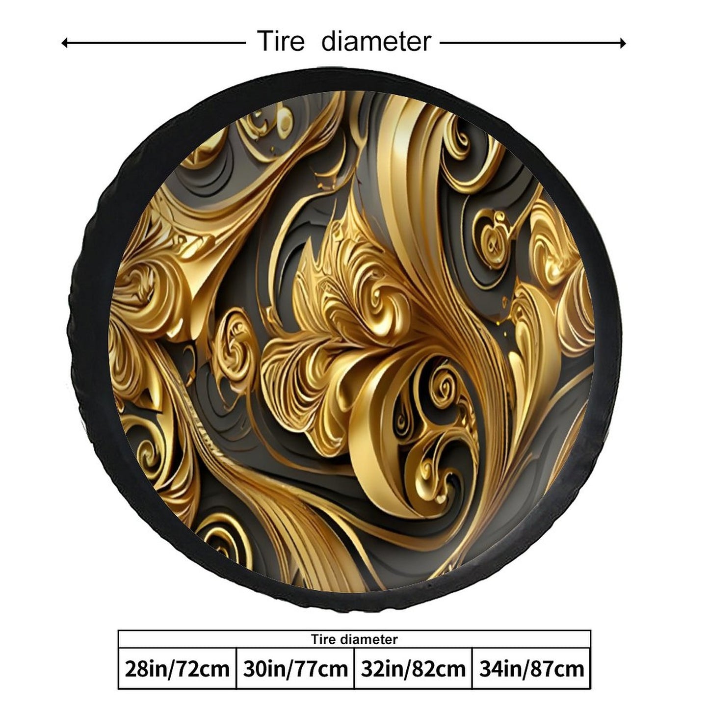 Leather Tire Cover(One-sided Printing)