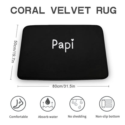 Coral Velvet Rug-19.7"x31.5"/50x80cm