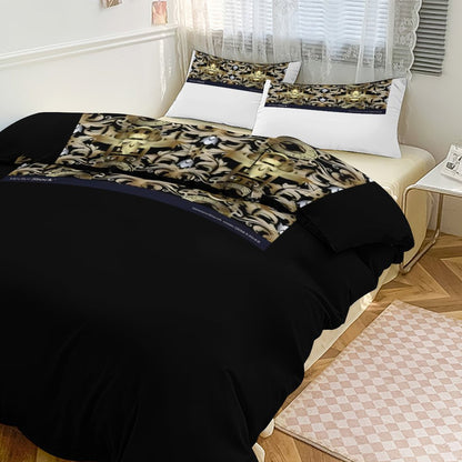 3-Piece Bedding Set-86"×70"/ 218×177cm (Dual-sidede Printing)
