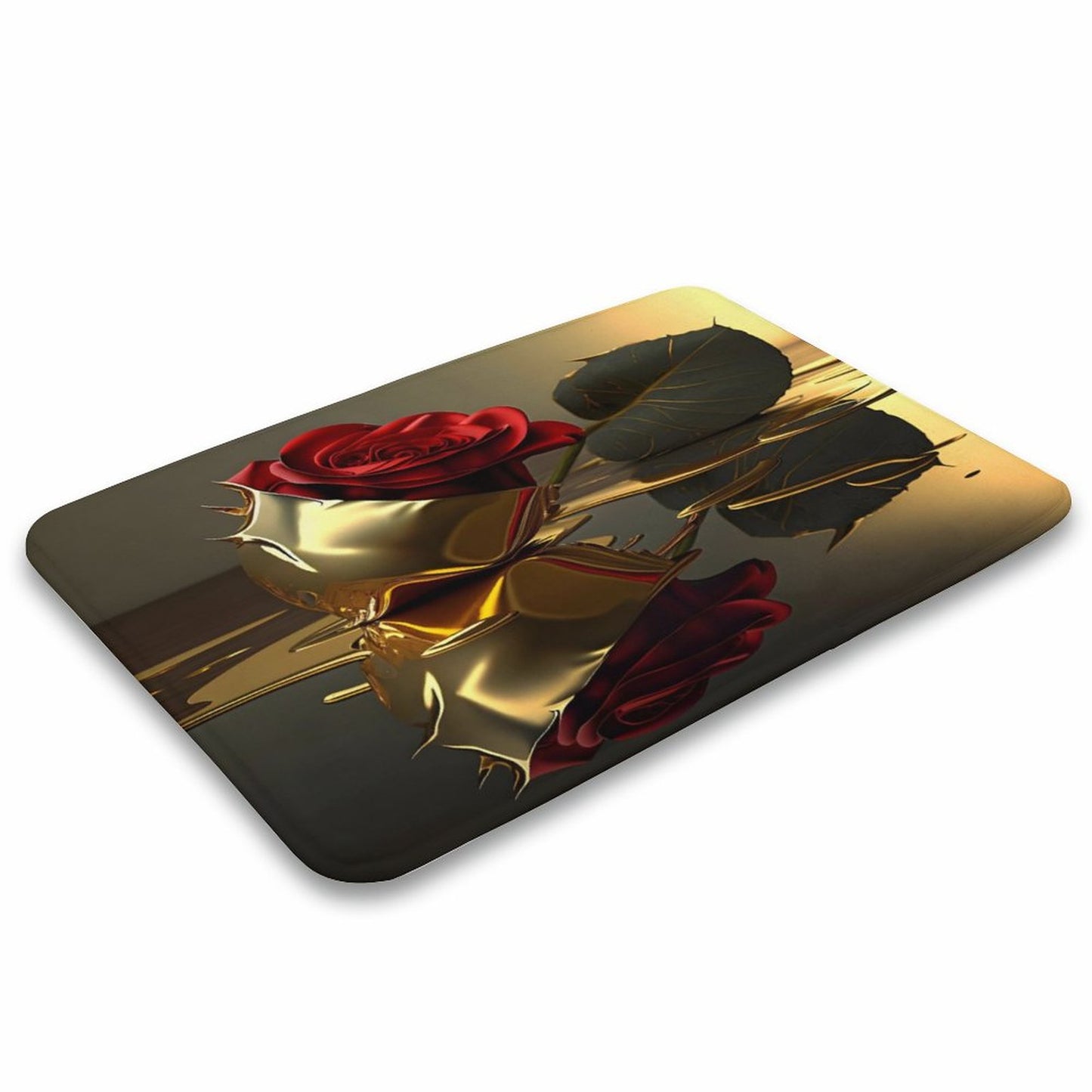 ROSE IN GOLD Coral Velvet Rug-15.7"x23.6"/ 40x60cm