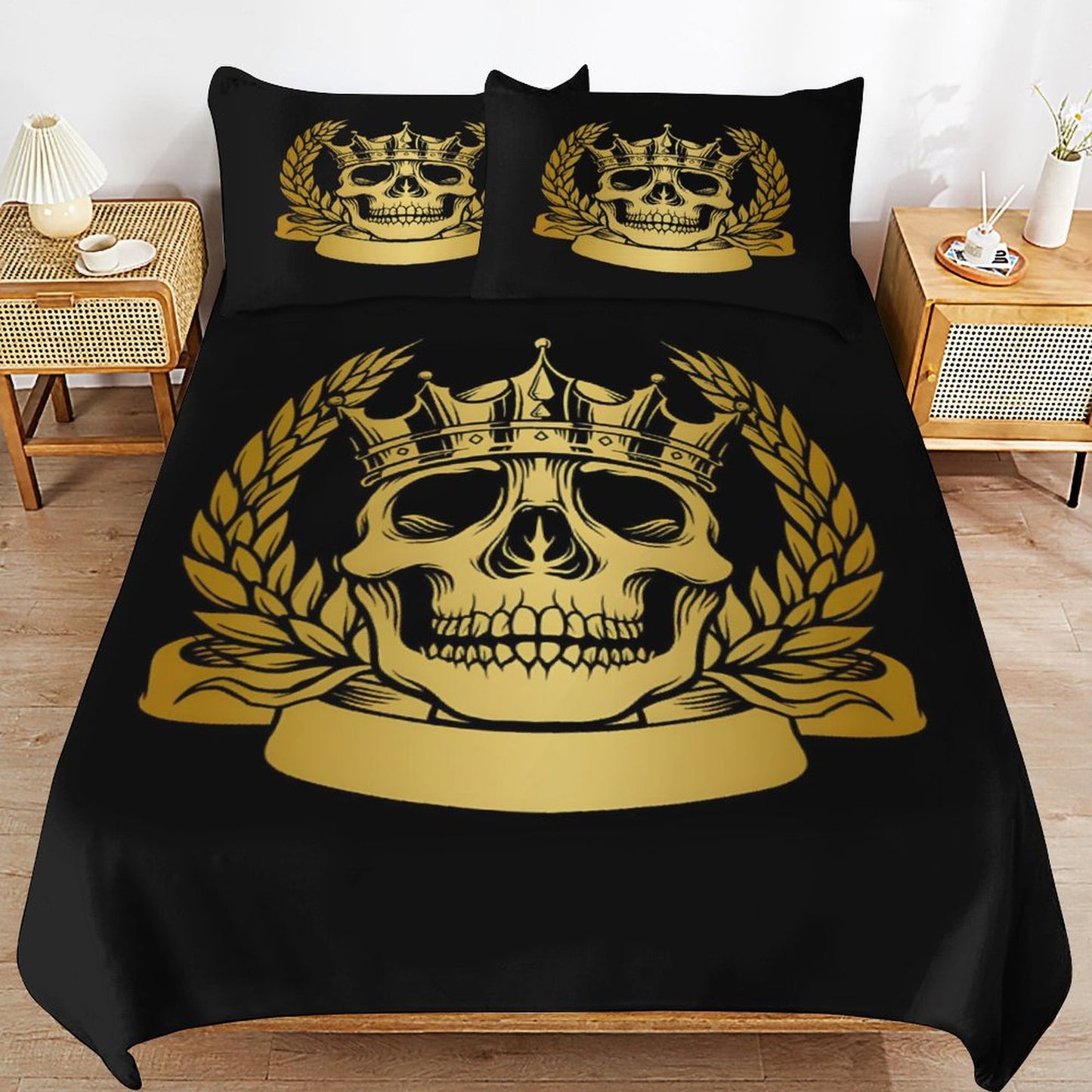 3-Piece Bedding Set-86"×70"/ 218×177cm (Dual-sideded Printing)