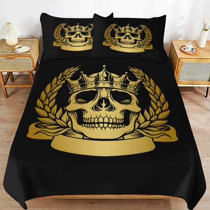 3-Piece Bedding Set-86"×70"/ 218×177cm (Dual-sideded Printing)