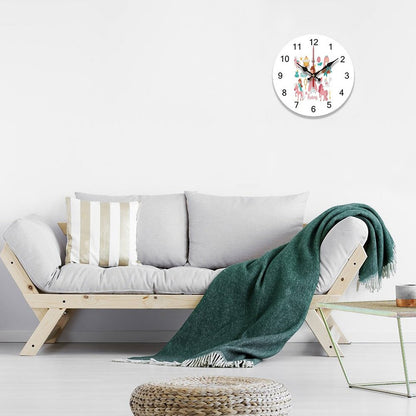 Concise Silent Wooden Wall Clock-9.84"x9.84"/ 25x25cm