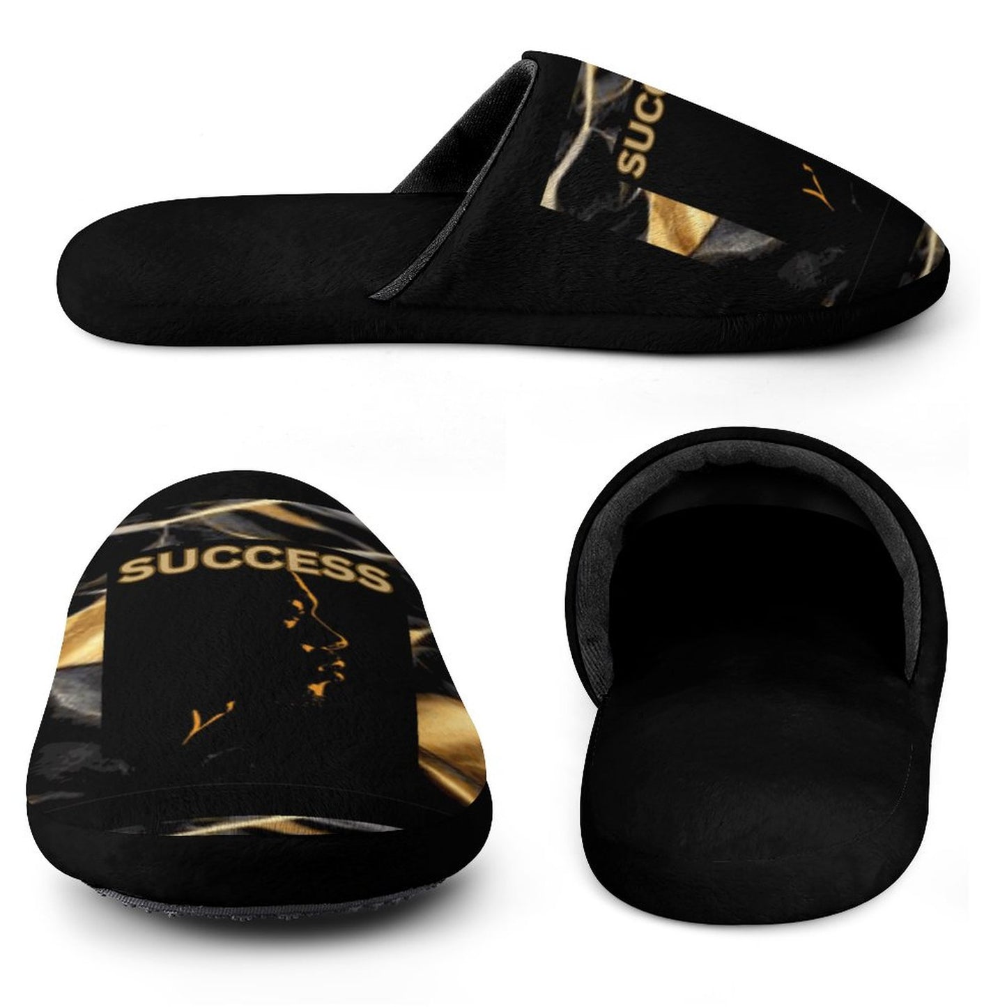 Flannel Men's Cotton Slippers