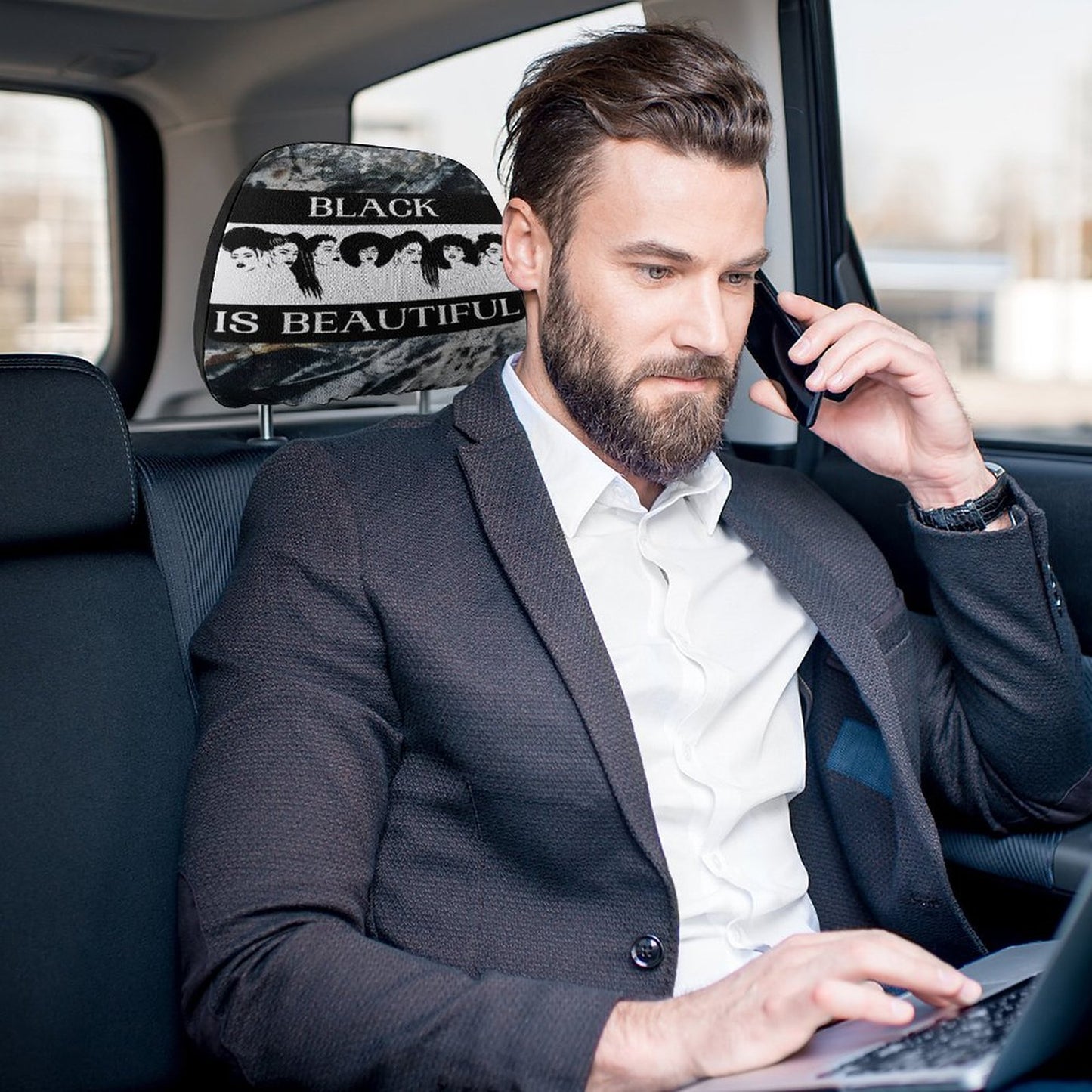 Custom Car Headrest Covers
