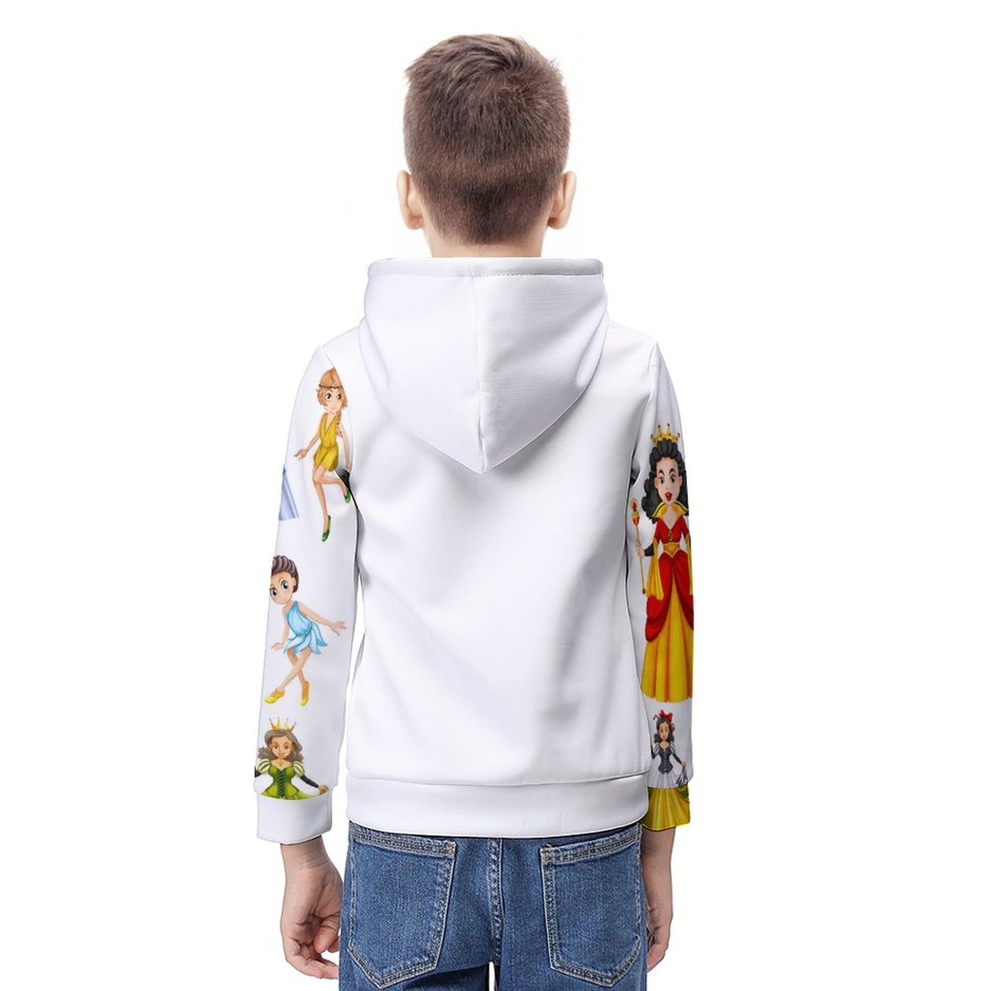 160gsm Children's Lightweight Pullover Hoodie A38H (All-Over Printing)