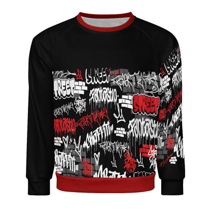 280gsm Men's Crewneck Sweatshirt Raglan A27H (All-Over Printing)