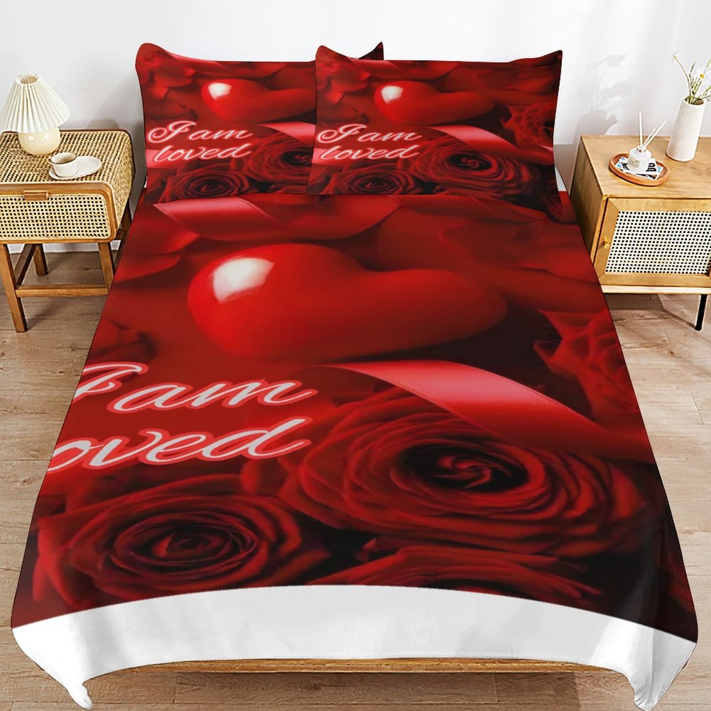3-Piece Bedding Set-102"x90"/ 259x229cm (Dual-sided Printing)