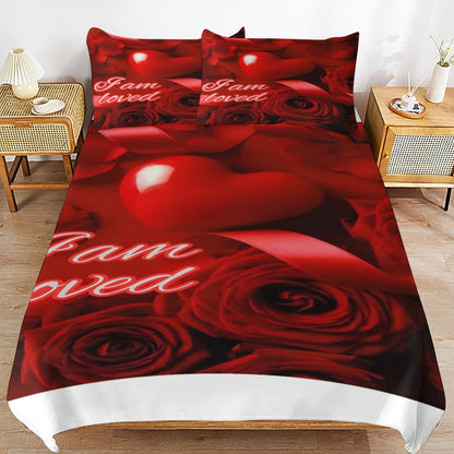 3-Piece Bedding Set-102"x90"/ 259x229cm (Dual-sided Printing)