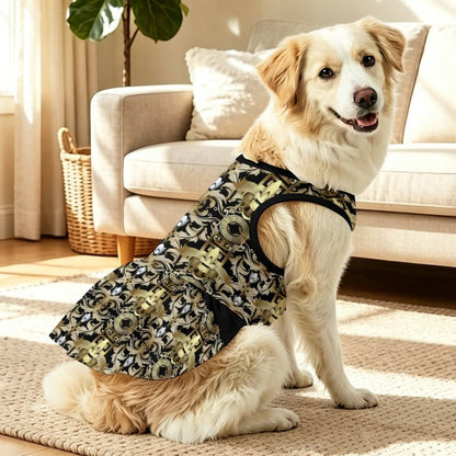 Plus Size Pet Ruffled Dress-XL-3XL