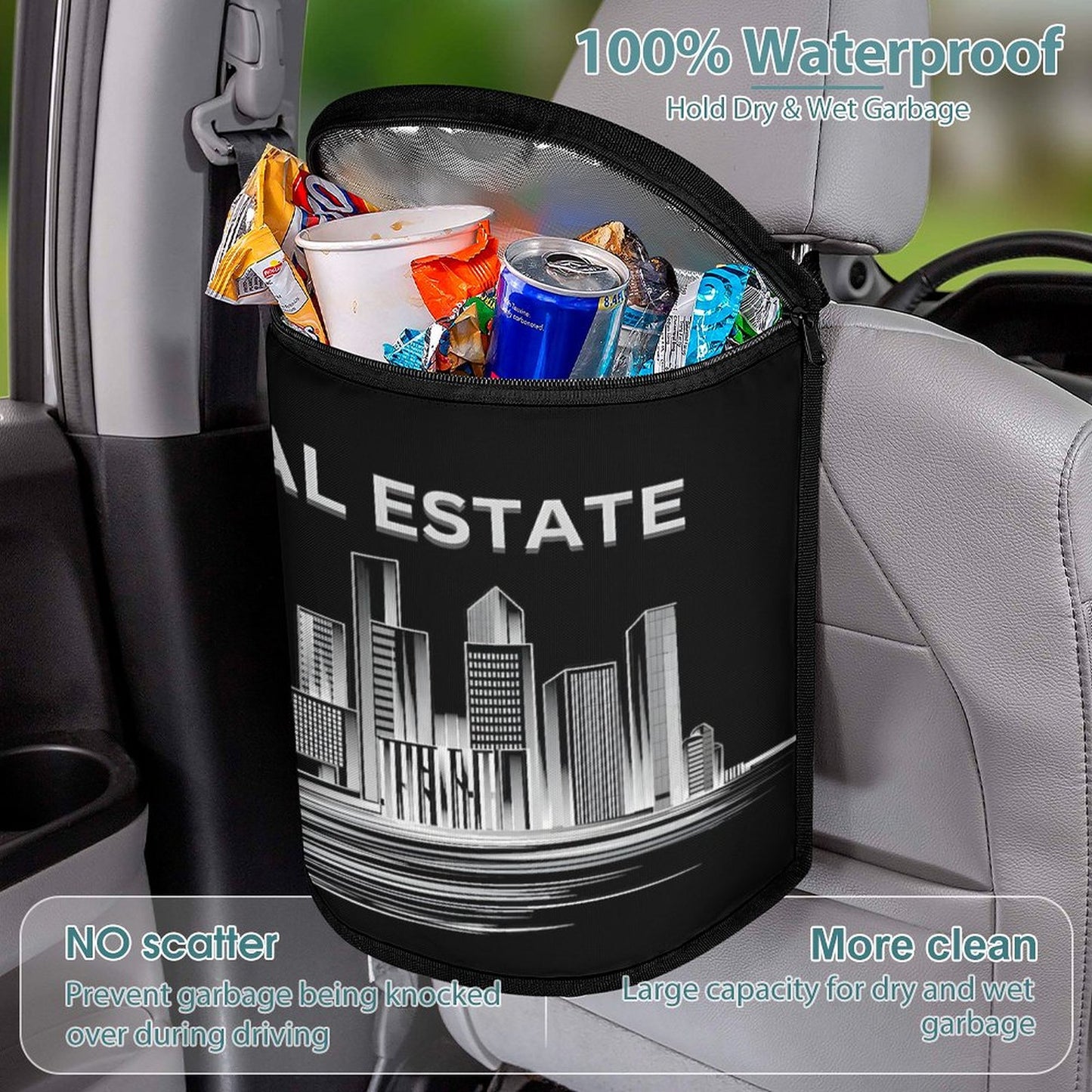 Collapsible Car Trash Bin