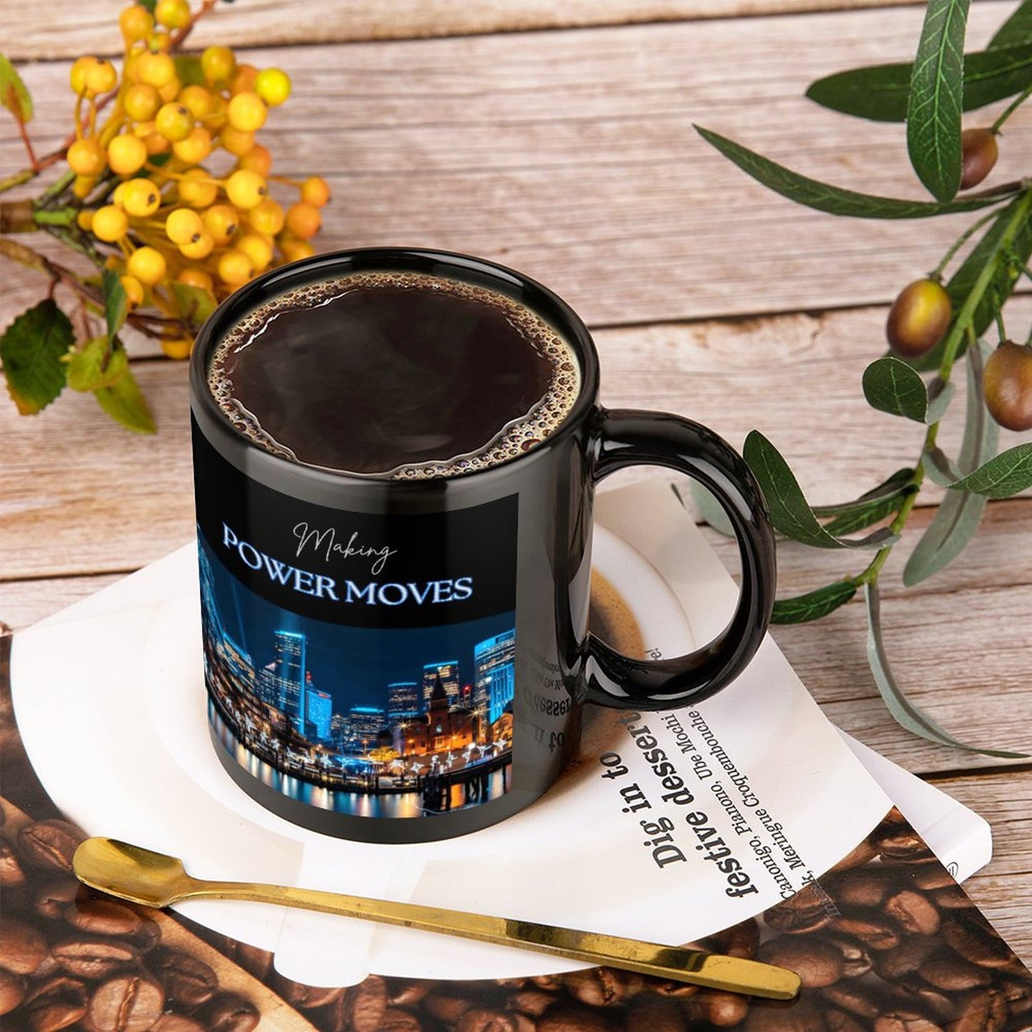 Personalized Photo Coffee Mugs with Identical Patterns