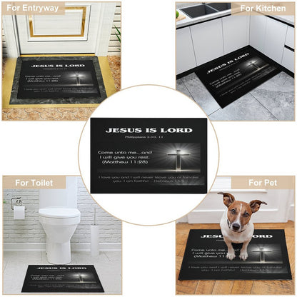 Crystal Velvet Bedroom Floor Mat