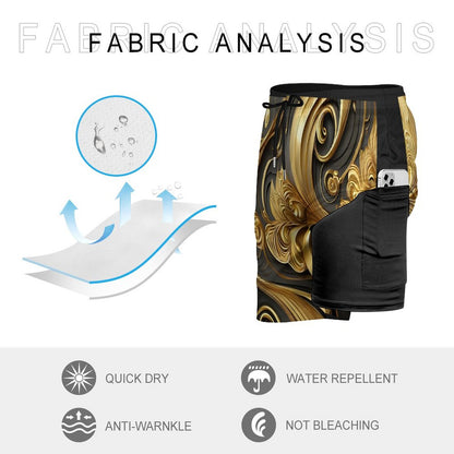 Men's Beach Shorts with 4 Pockets