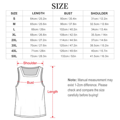 200gsm Square Neck Tank Top(All-Over Printing)