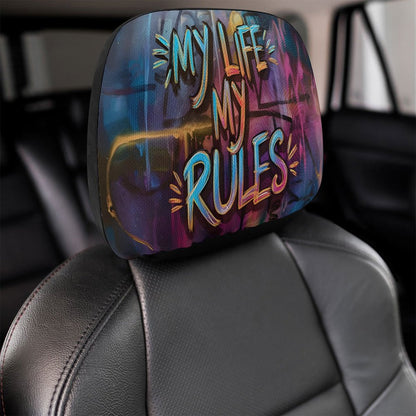 Custom Car Headrest Covers