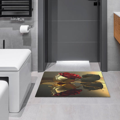 Crystal Velvet Bedroom Floor Mat