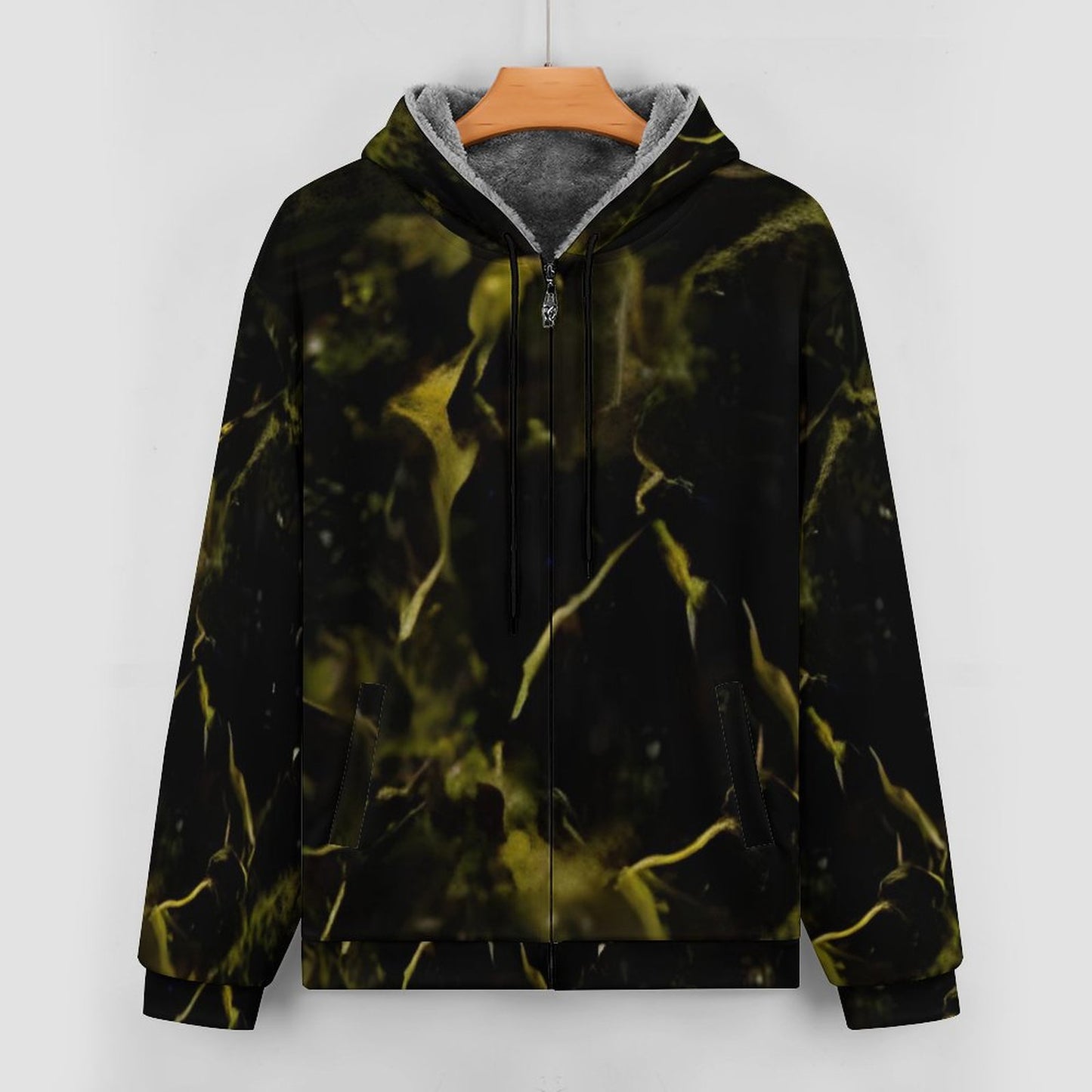 230gsm Full Zip up Hoodie with Plush Lining WZIP (All-Over Printing)