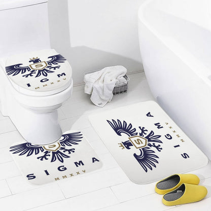 Coral Velvet Restroom Rug Set of 3-15.7"x23.6"/ 40x60cm