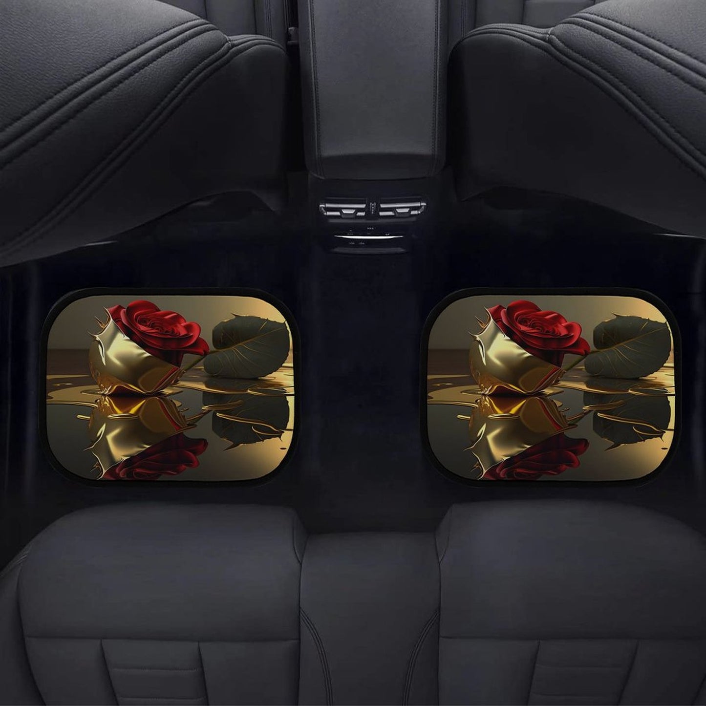 Car Mat Set of 4-ROSE ON GOLD