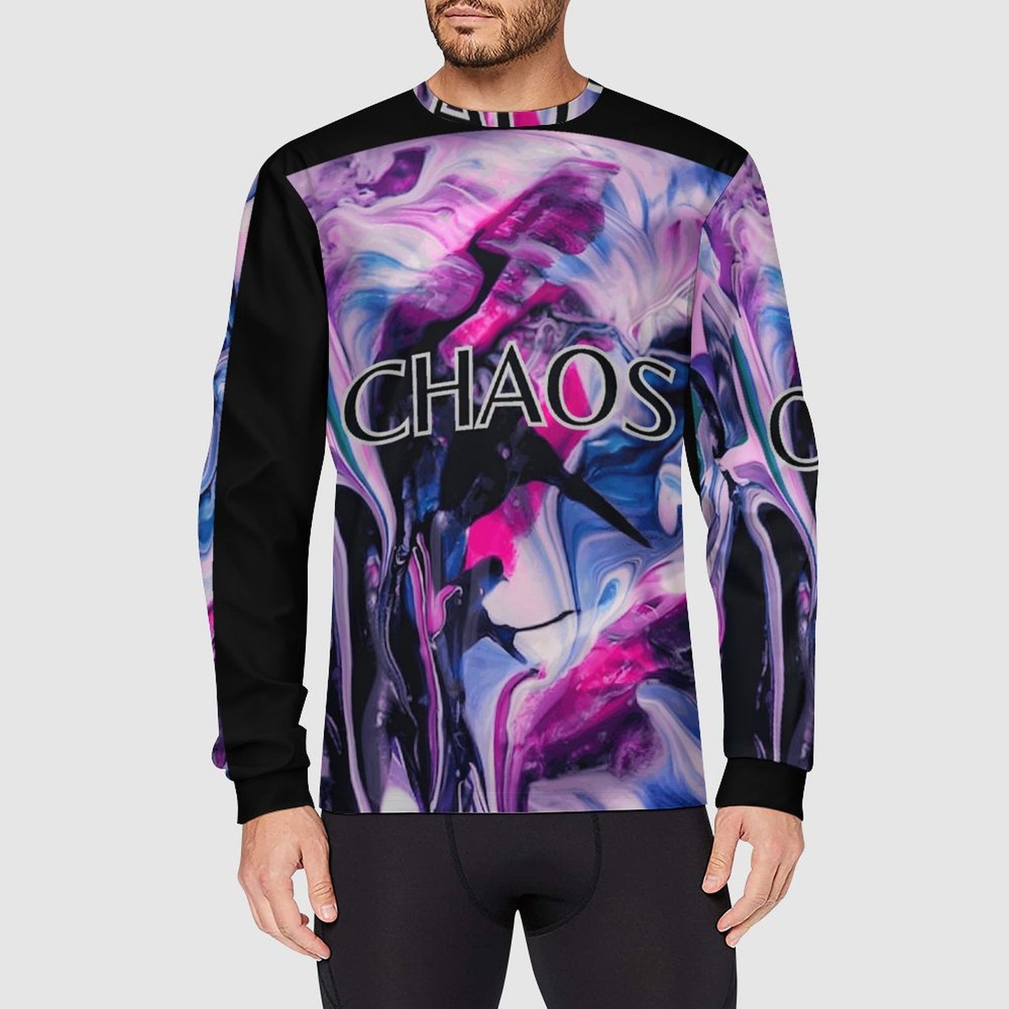 CHAOS Men's Long Sleeve Top-SMALL-3XL
