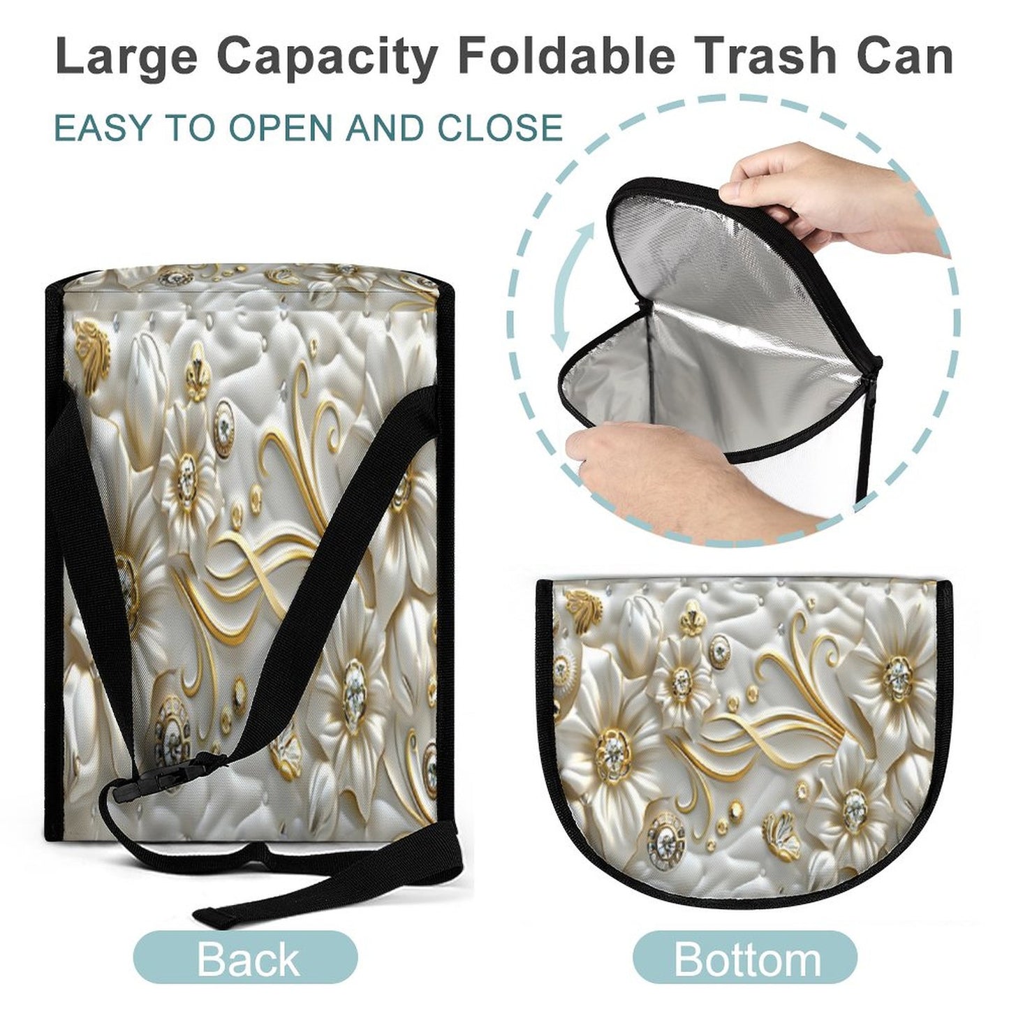 Collapsible Car Trash Bin