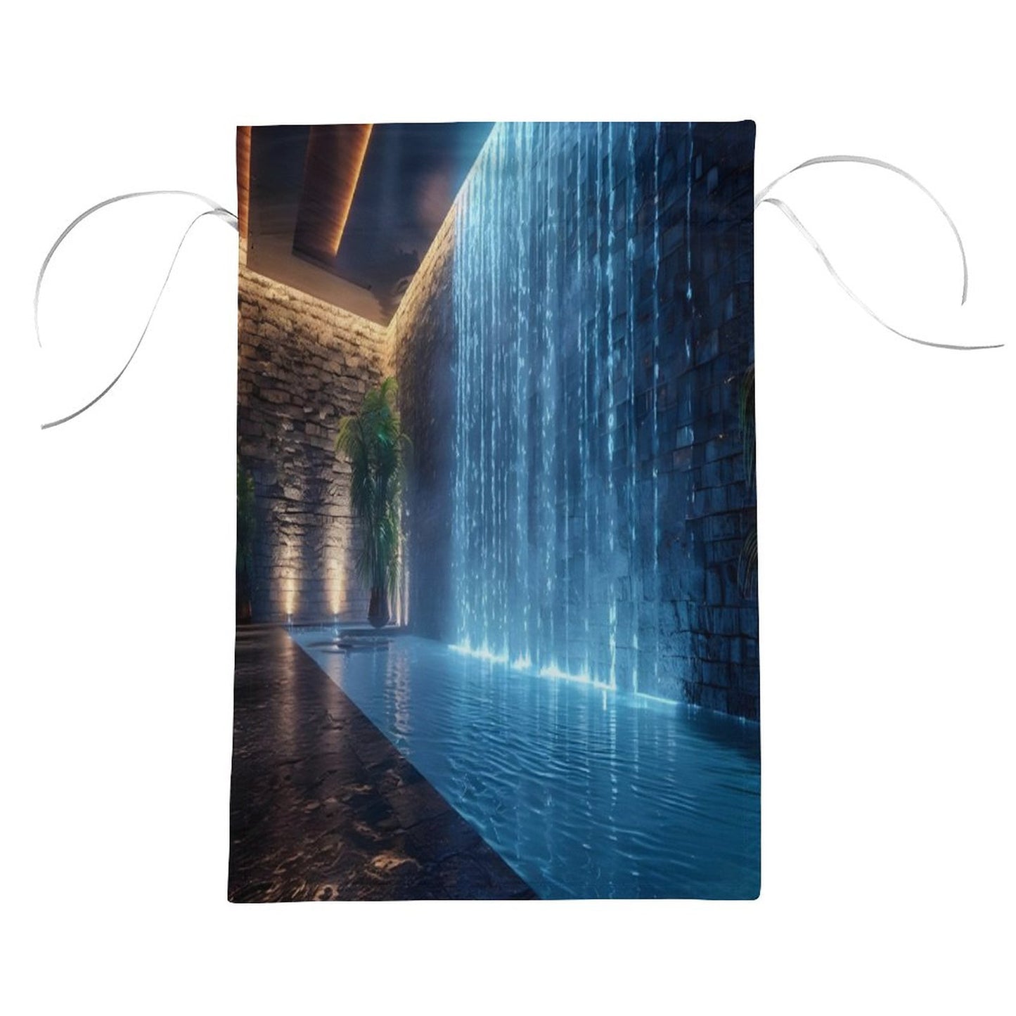 WALL WATERFALL Garden Flag (2 Pics on 2 Sides)-12"x18"