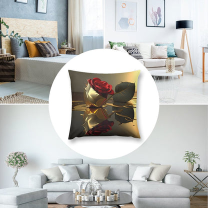 ROSE IN GOLD Plush Pillowcase Set of 4