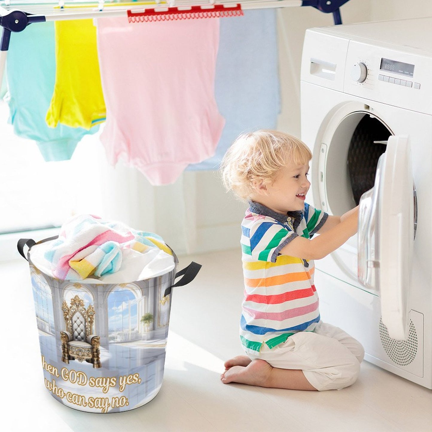 Oxford Collapsible Laundry Basket