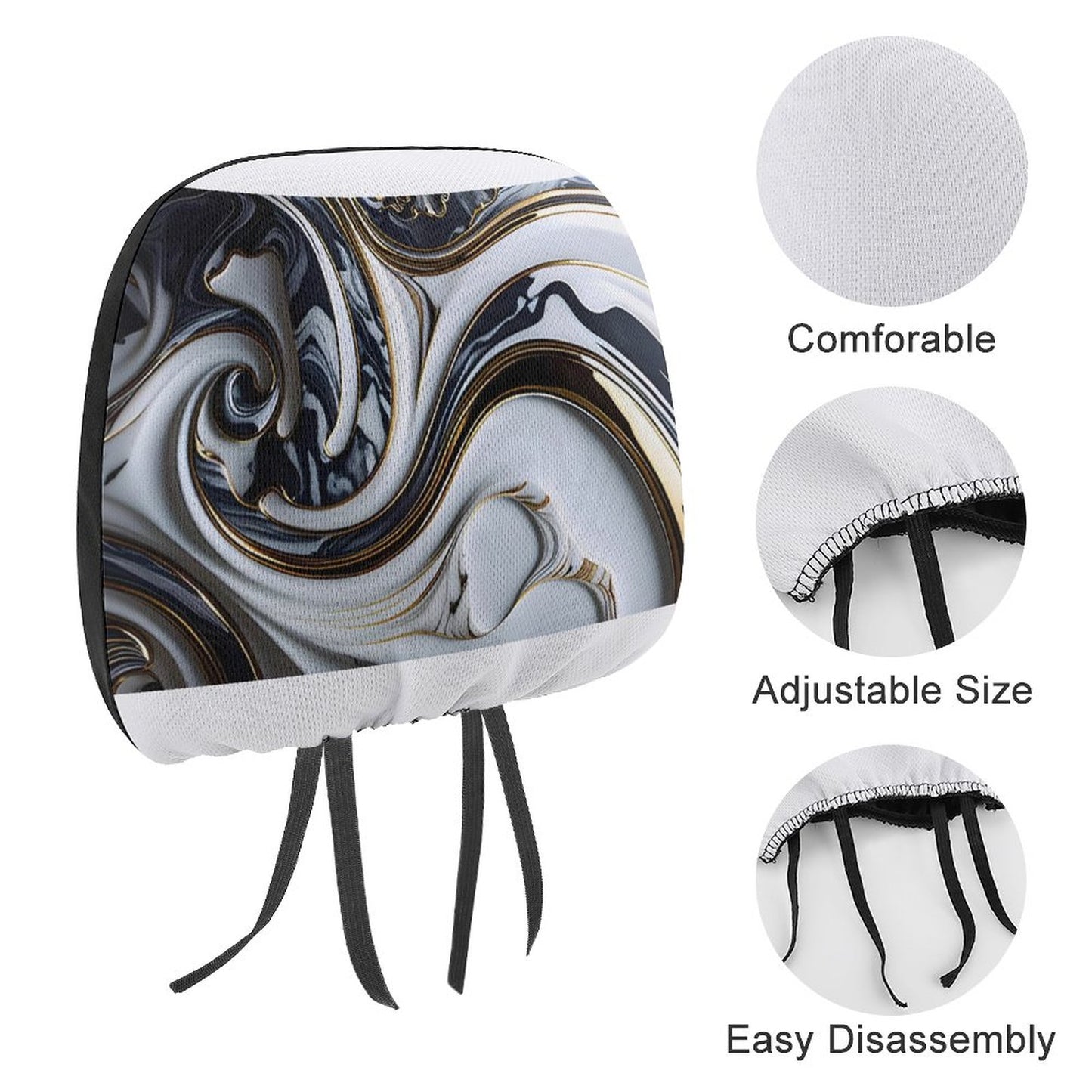 Custom Car Headrest Covers