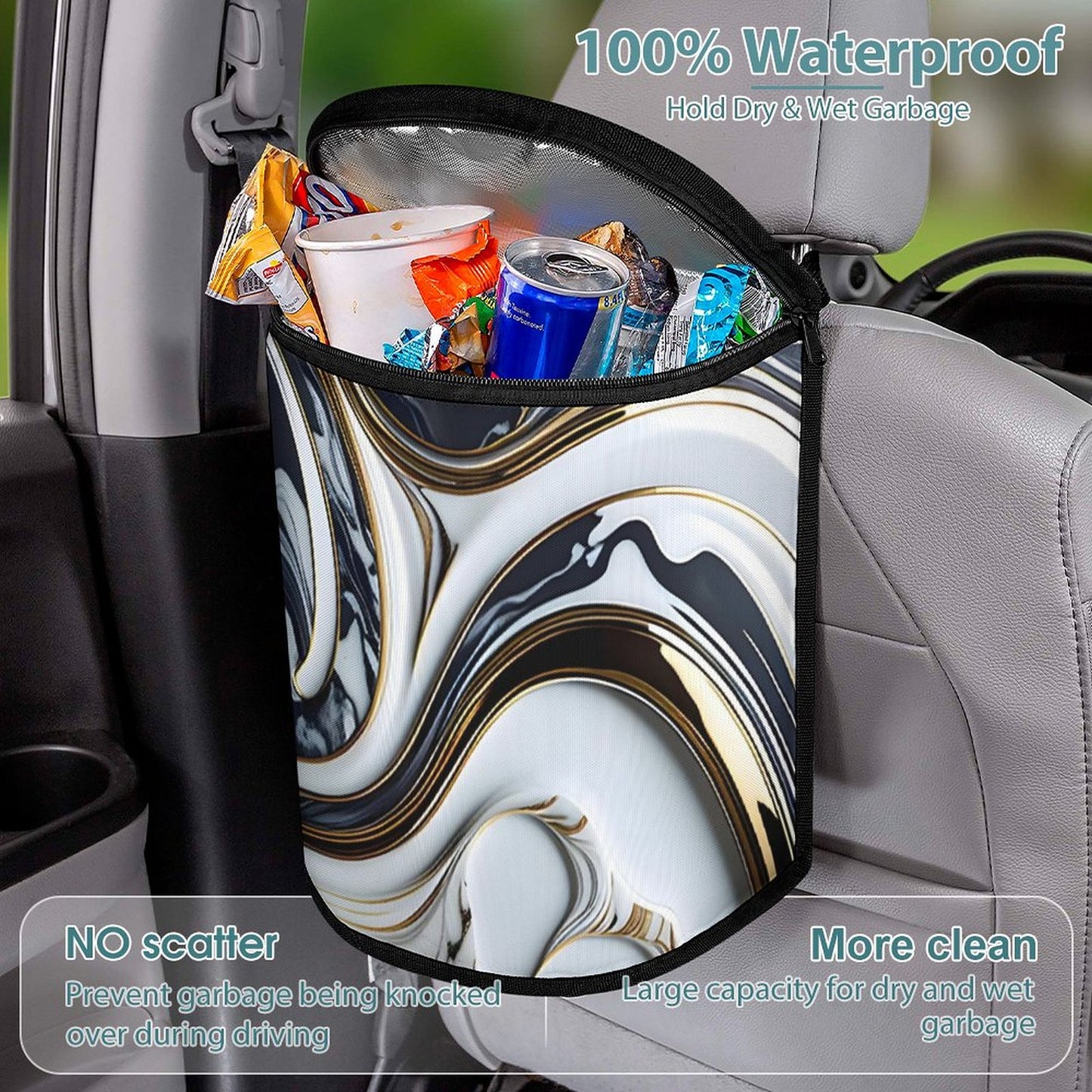 Collapsible Car Trash Bin
