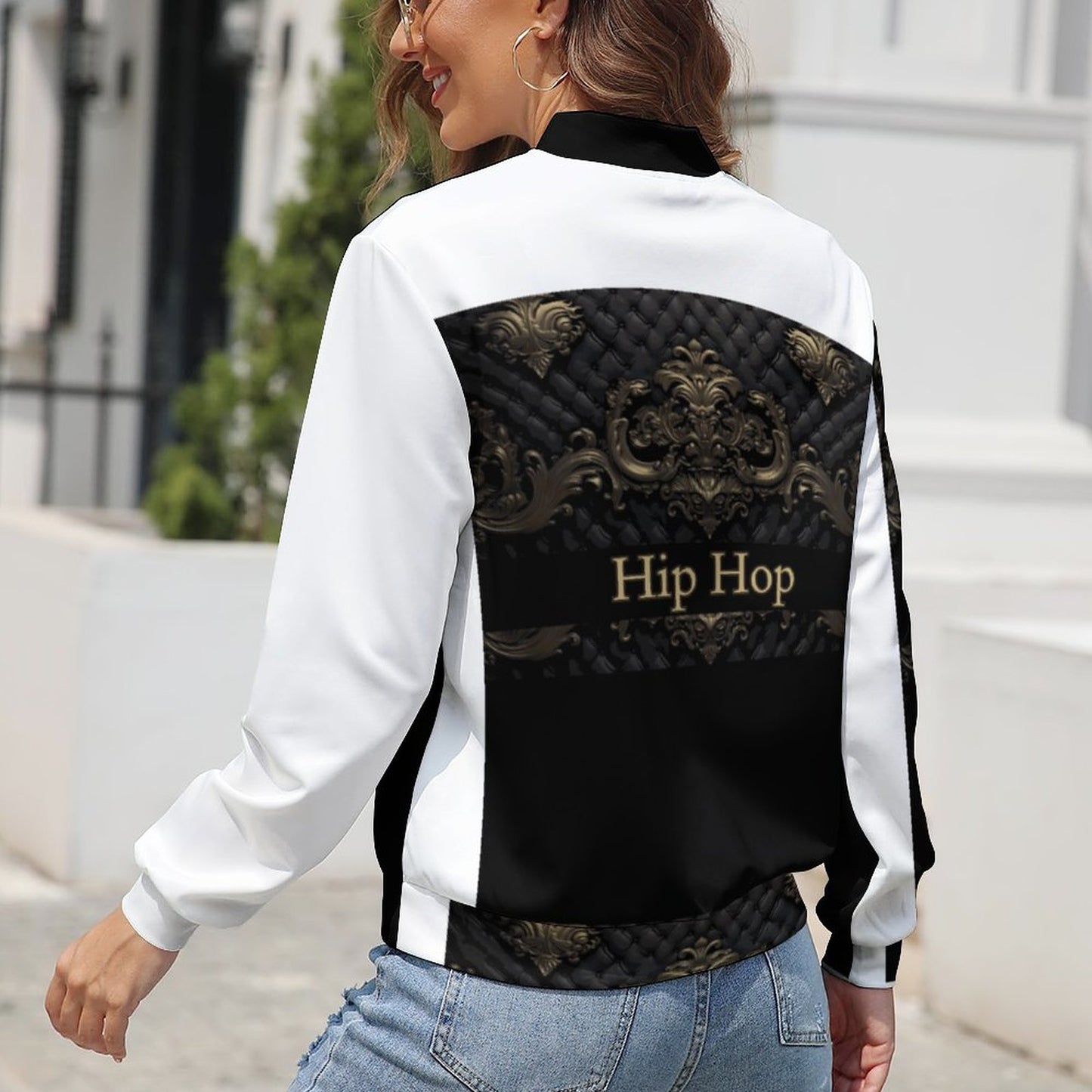 Women's Zipper Jacket LLJK (All-Over Printing)