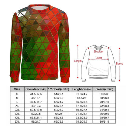 GLASS PRISM Round Neck Men's Sweatshirt-S-5XL
