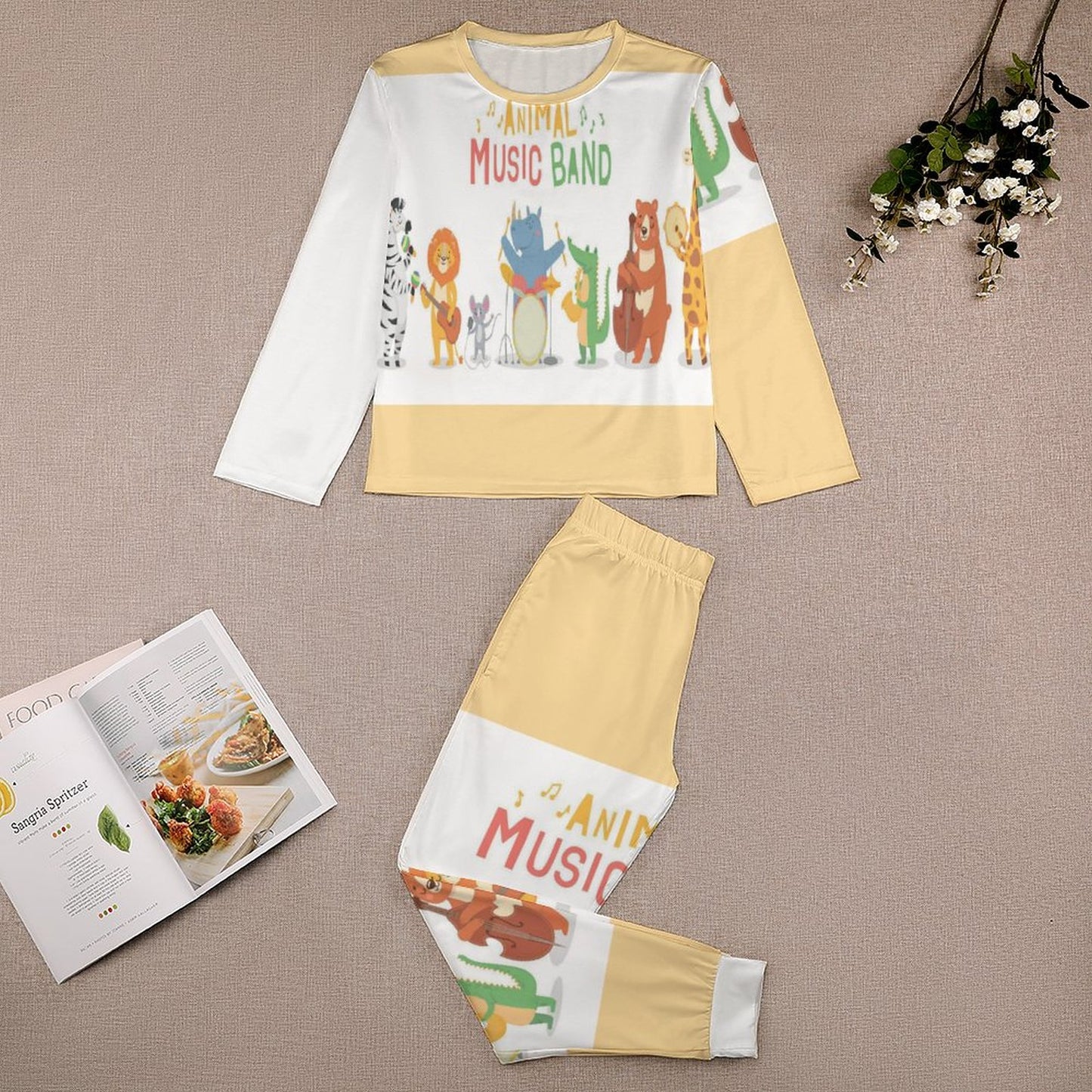 Long Sleeve Girls Nightwear JTZ (All-Over Printing)