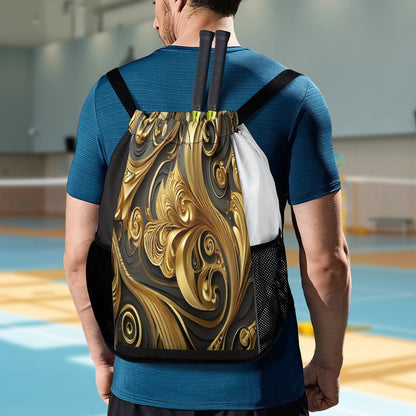 Waffle Cloth Sprots Drawstring Bag (Multi-Sites)