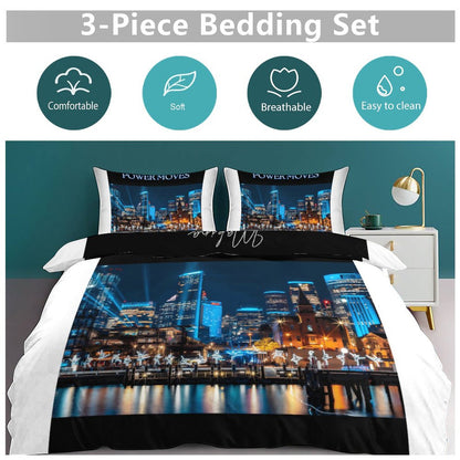 3-Piece Bedding Set-102"x90"/ 259x229cm (Dual-sided Printing)