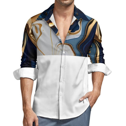 Men's Long Sleeve Shirt with Pocket LS (All-Over Printing)