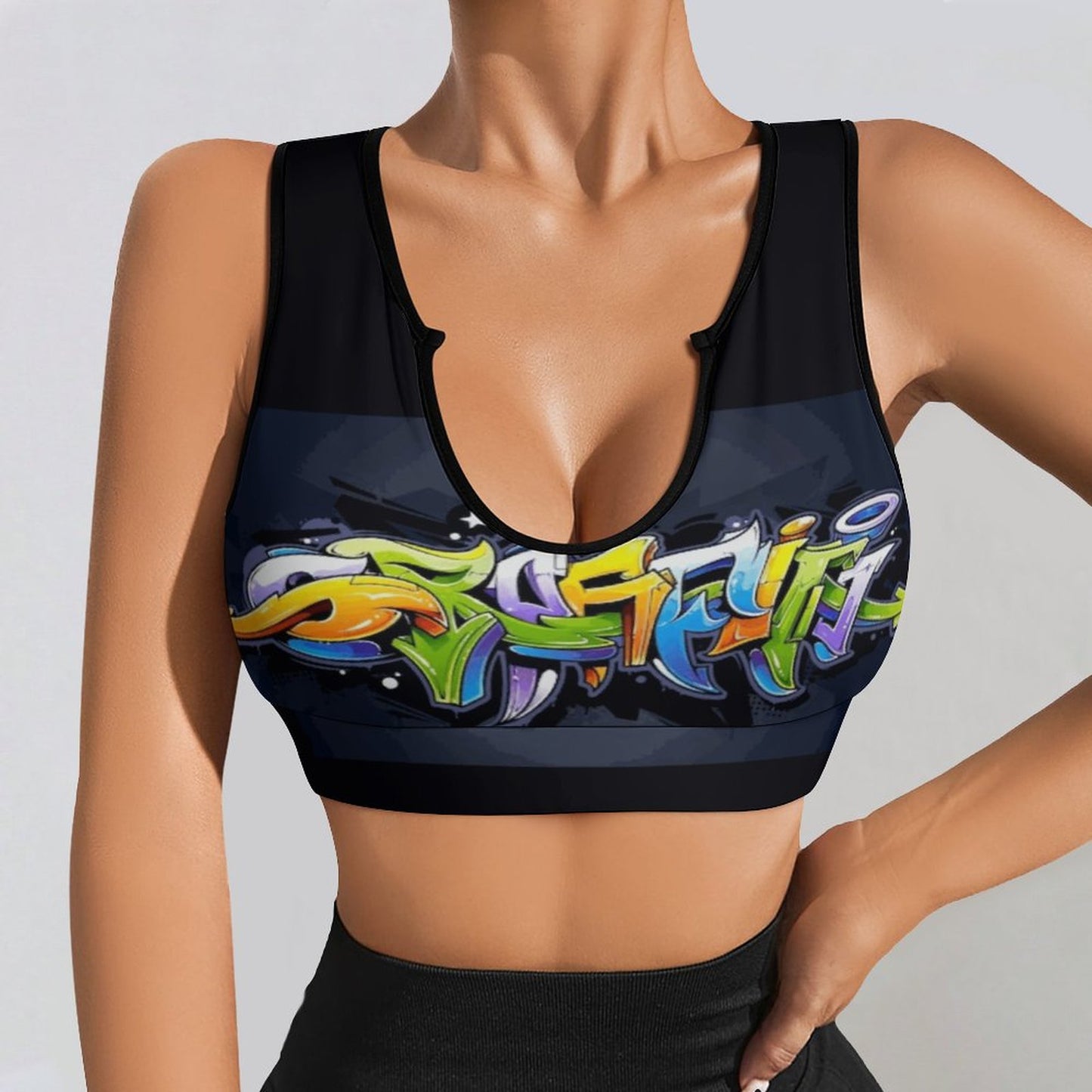 COLORFUL GRAFFITI Yoga Tank Top