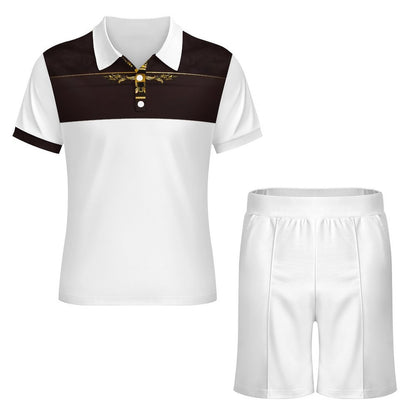 200gsm Short Sleeve Men's POLO Shirt Set A46TZ (All-Over Printing)