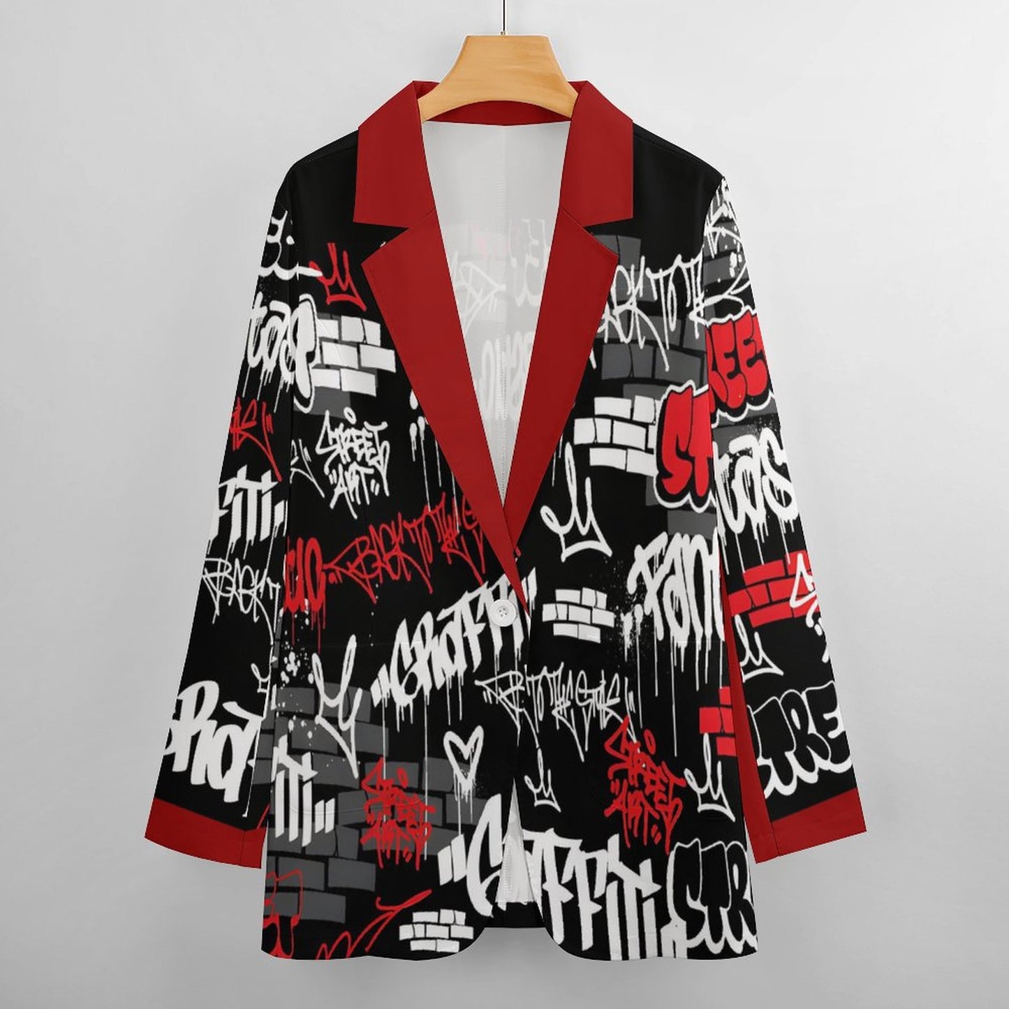 Women's Casual Blazer (All-Over Printing)