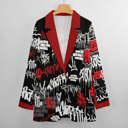 Women's Casual Blazer (All-Over Printing)