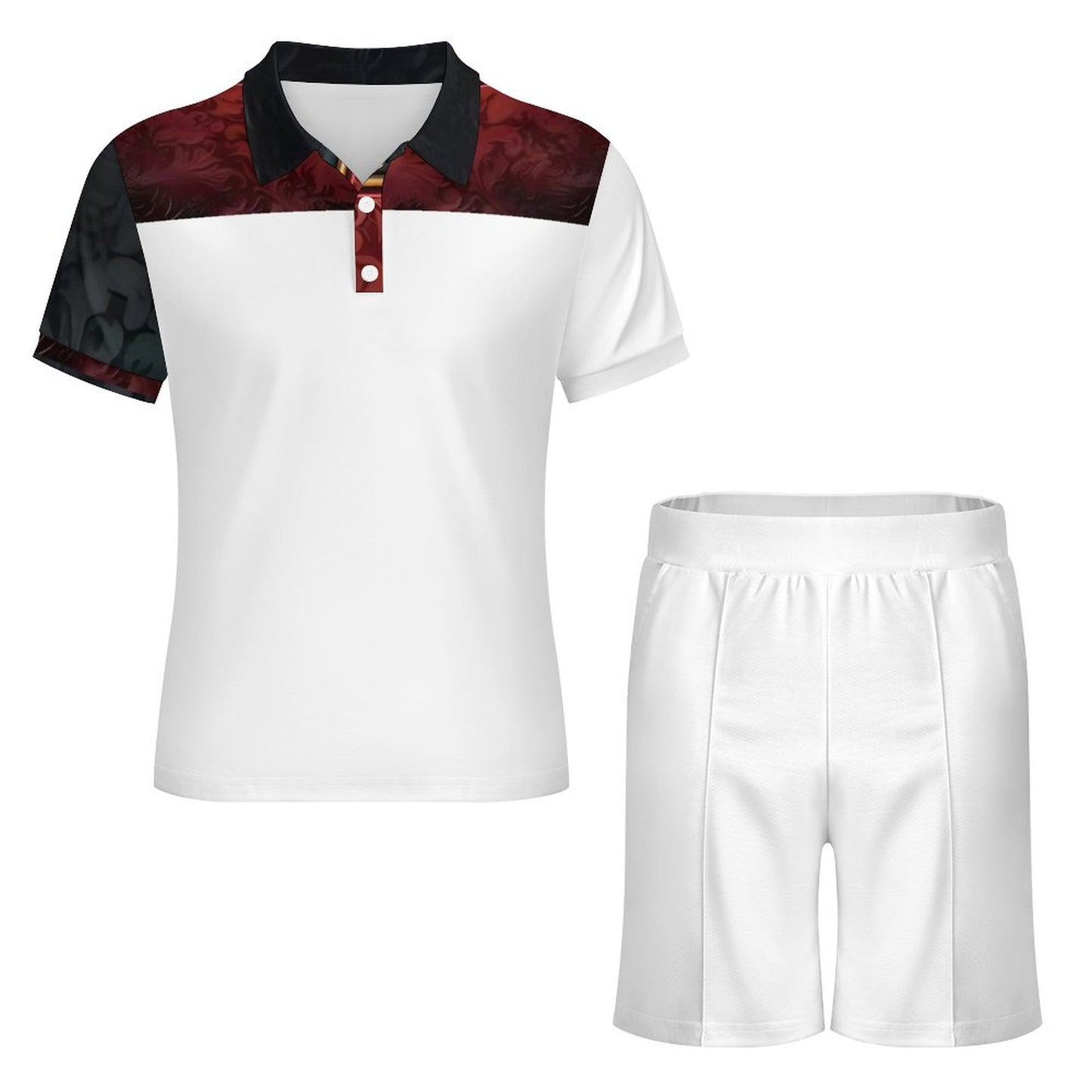 200gsm Short Sleeve Men's POLO Shirt Set A46TZ (All-Over Printing)