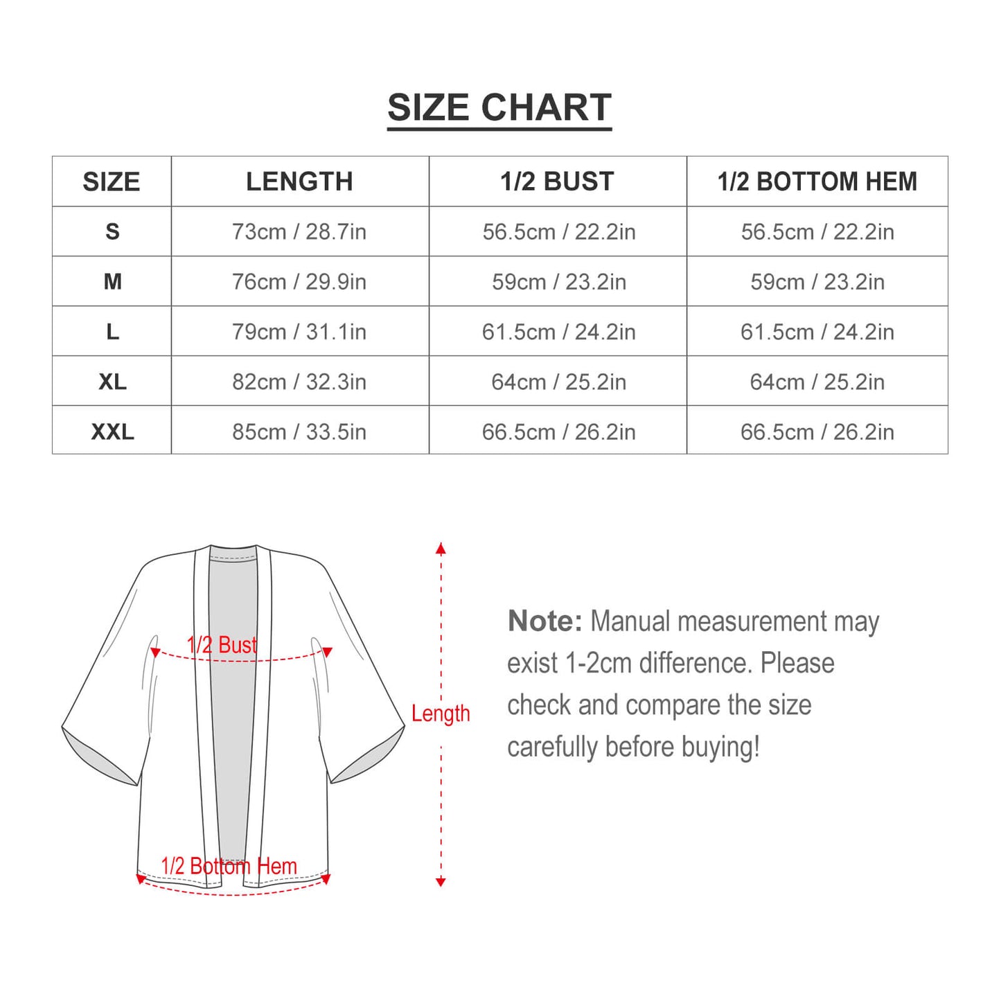 Drop Shoulder Male Kimono Cardigan ZS904 (All-Over Printing)