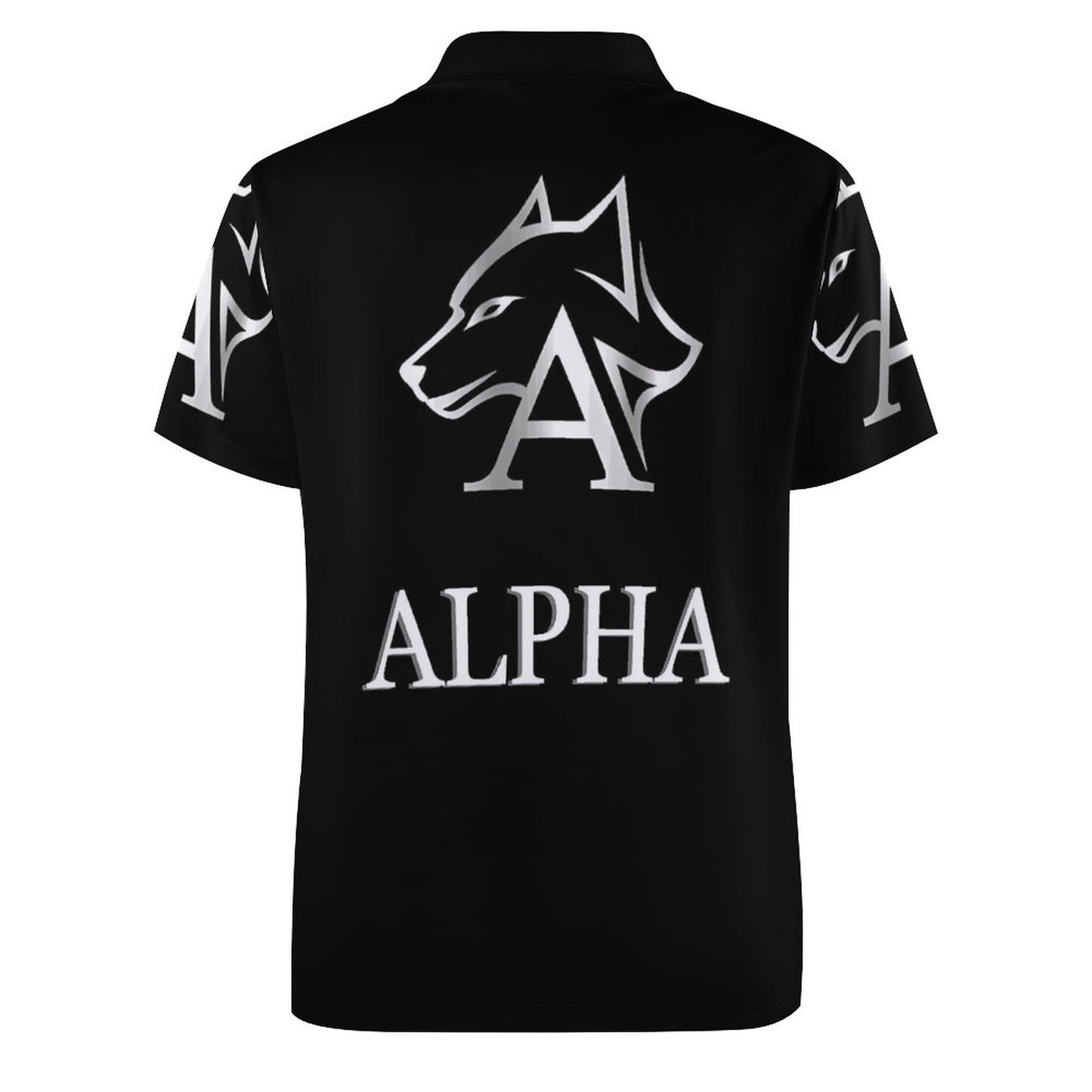 Custom Polo Shirts with All-Over printing Design Straight B612