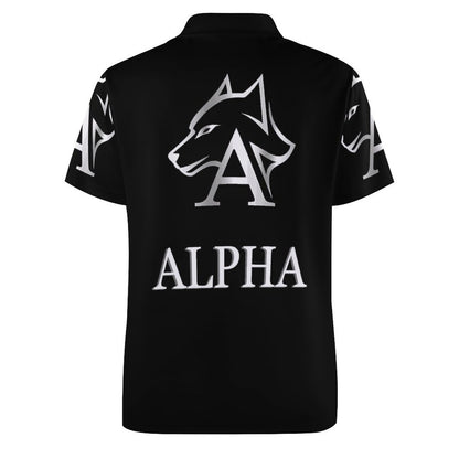 Custom Polo Shirts with All-Over printing Design Straight B612