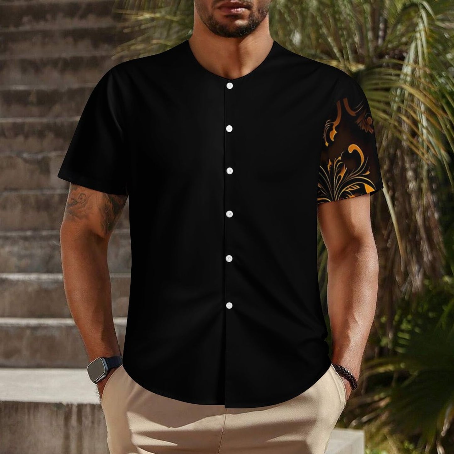 Collarless Shirt LM018 (All-Over Printing)