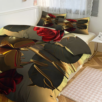 3-Piece Bedding Set-102"x90"/ 259x229cm (Dual-sided Printing)