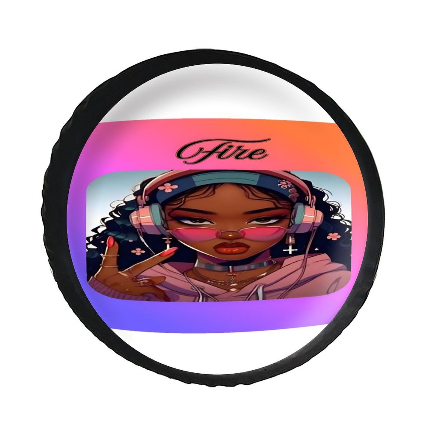 Leather Tire Cover(One-sided Printing)